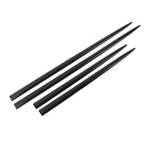 옵시디언 차량용 부착식 도어가드 4p 세트, 블랙, 1세트