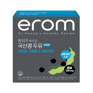 황성주 국산콩 두유 검은콩 고칼슘 & 비타민D, 16개, 190ml