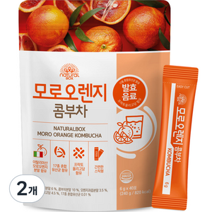 내추럴박스 모로오렌지 콤부차, 6g, 40개입, 2개