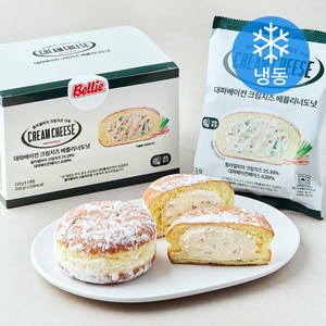 [로켓프레시] 대파베이컨 필라델피아 크림치즈 베를리너 도넛 (냉동), 110g, 1개, 3개입