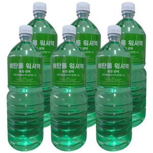 사계절 에탄올 워셔액 어는점 영하25도, 6개, 1.8L