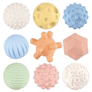 오즈토이 쿠션볼 말랑 소프트 촉감 볼 9종 세트, 628-100, 1세트