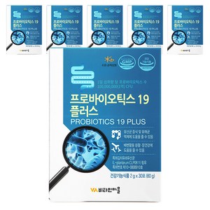 프로바이오틱스 19 플러스 유산균, 60g, 6개